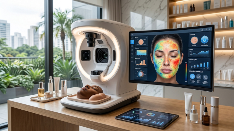 Análise de pele com inteligência artificial: o que a tecnologia muda no skincare da mulher brasileira